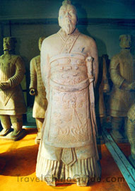 Terra cotta warrior reproduction of Emperor Qin Shi Huang