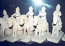 Terra cottas and sculptures of Han Dynasty in Chongqing Museum