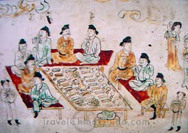 A painting of the Tang Dynasty