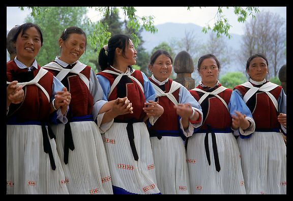 Naxi women. Baisha, Yunnan, China